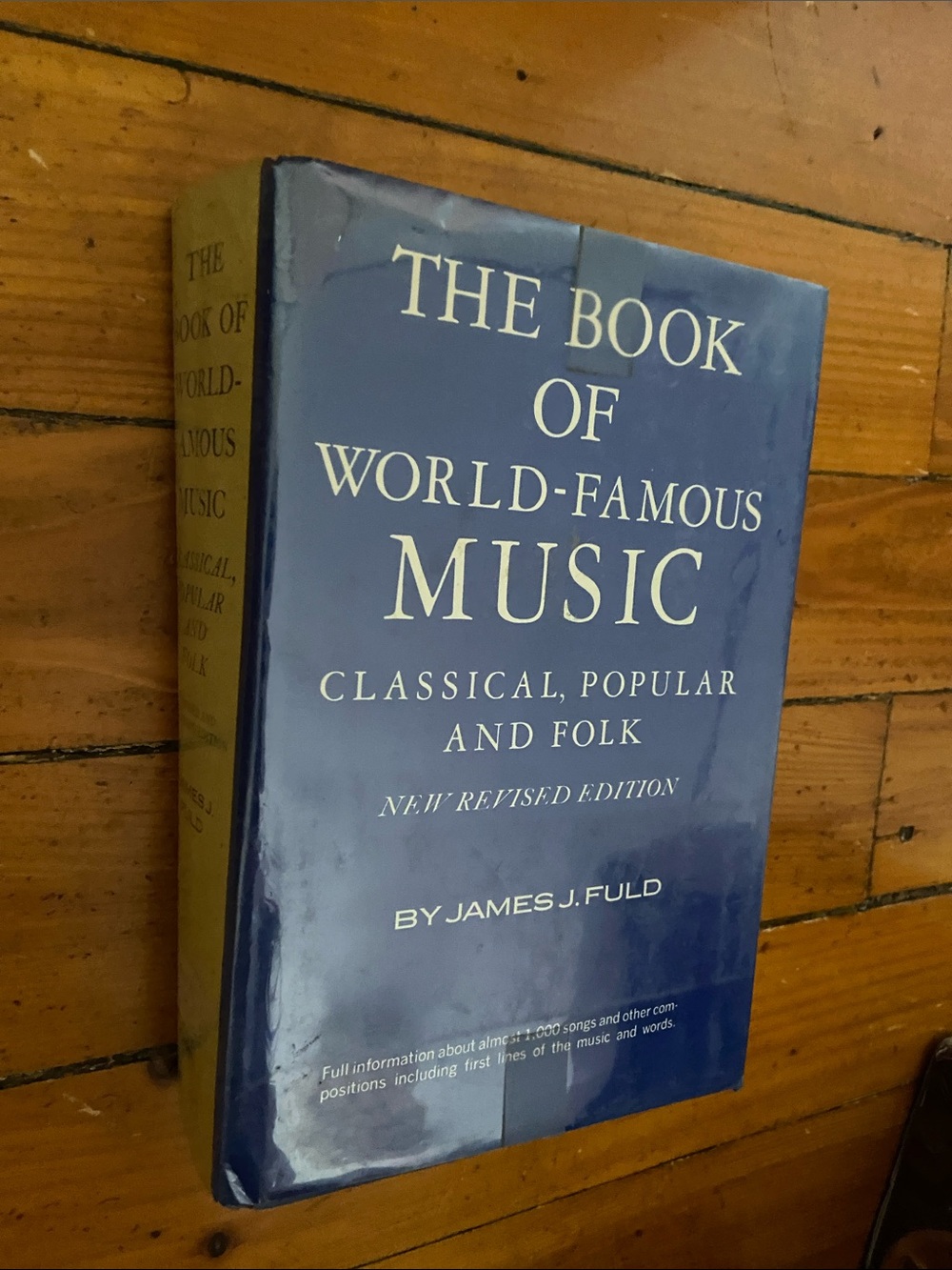 Vintage 70s 1970s Book World Famous Music song songs Blue classical Pop folk hc